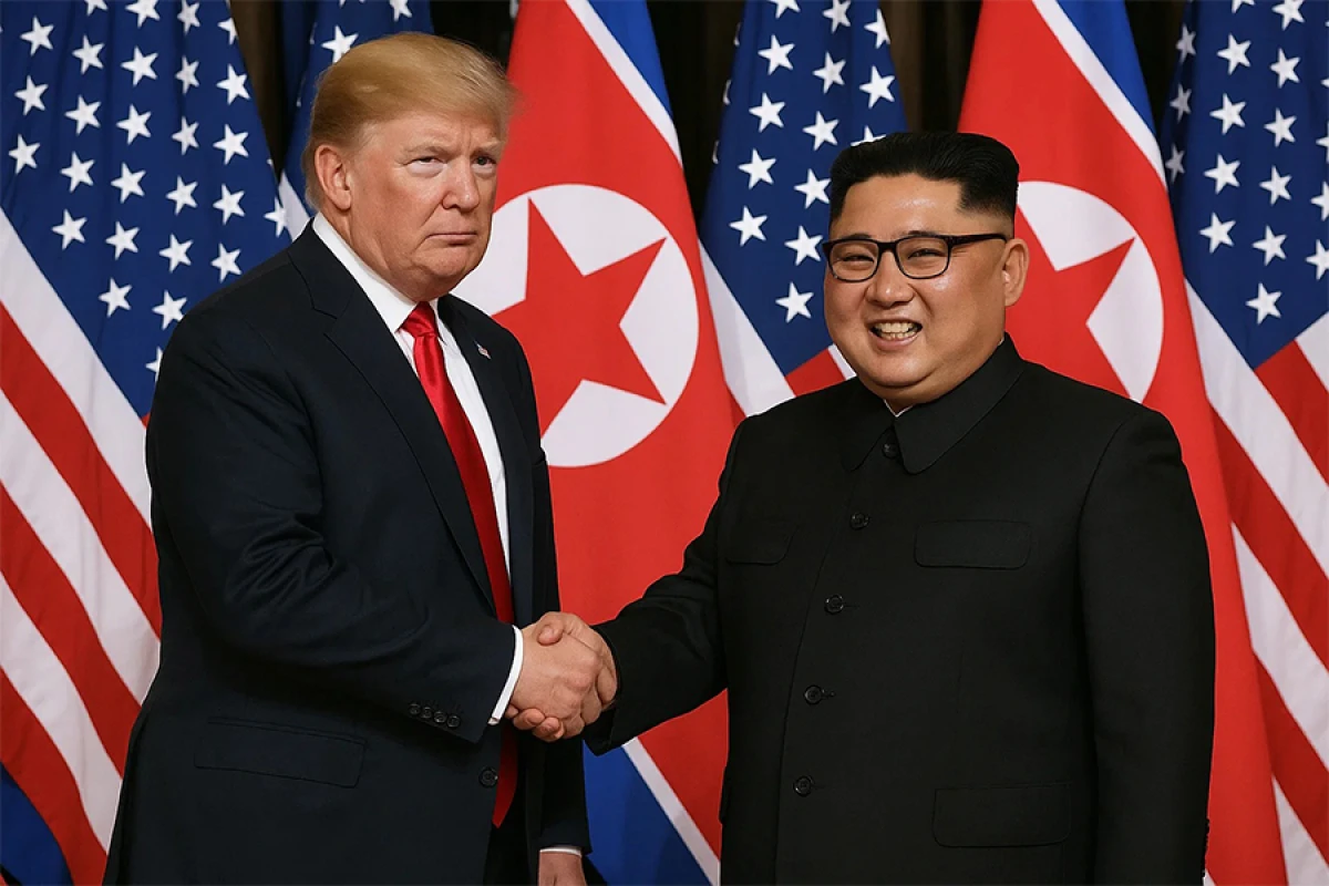 Tramp Kim Çen Inla [[danışdı]]