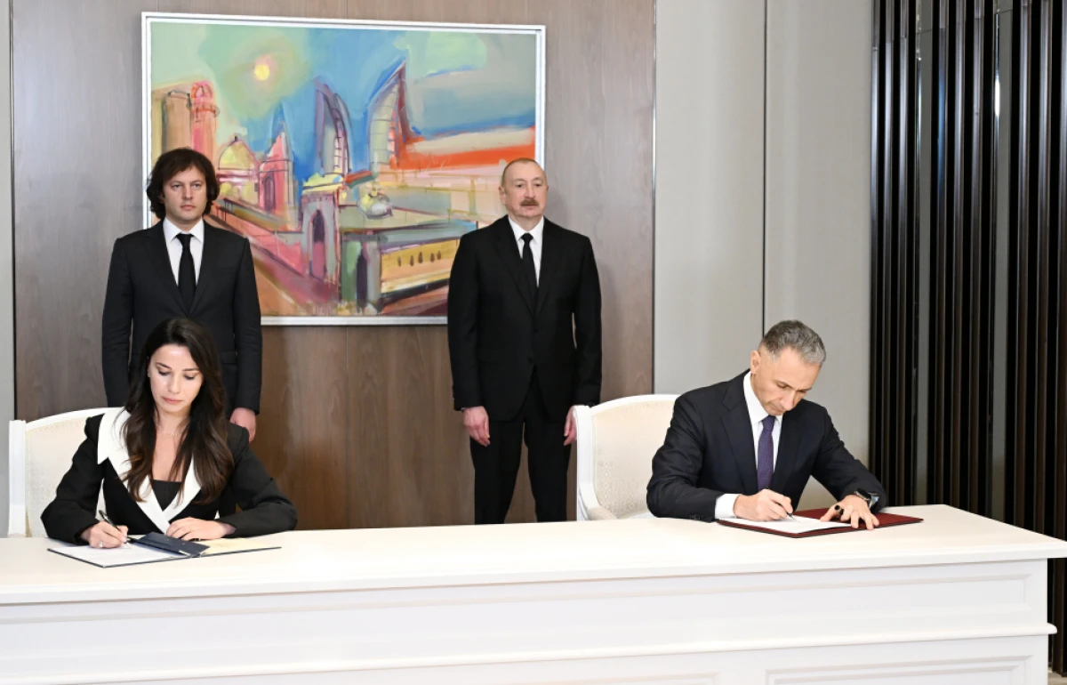 İlham Əliyevin Gürcüstanın Baş naziri ilə görüşü oldu — 1
