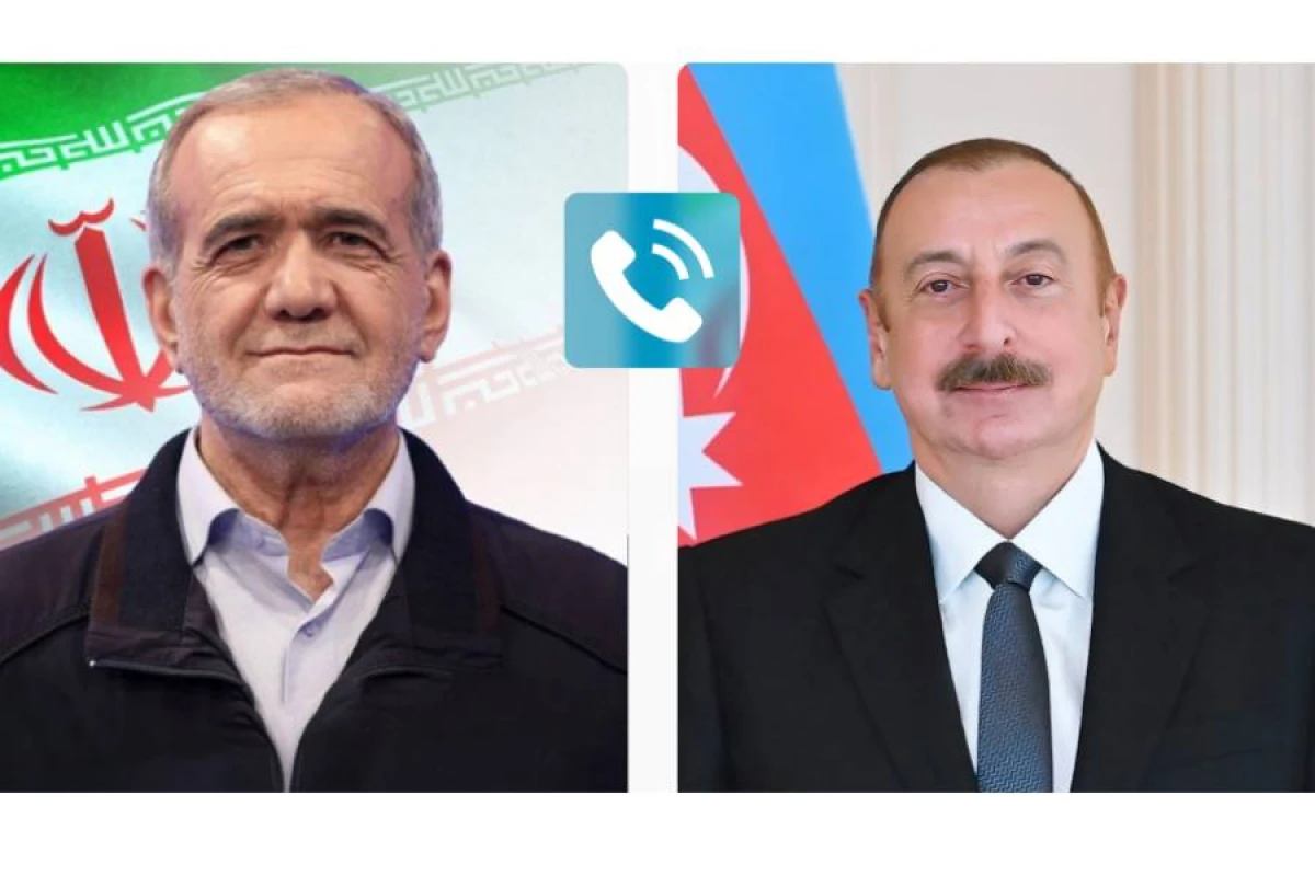İlham Əliyevlə Məsud Pezeşkian arasında telefon danışığı baş tutdu
