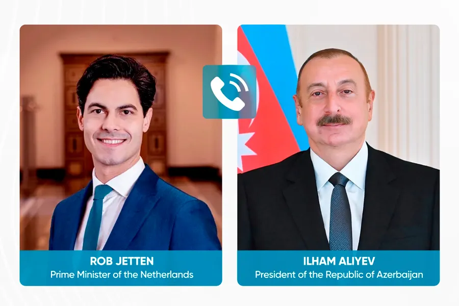 Prezident Niderlandın Baş naziri ilə telefon danışığı apardı