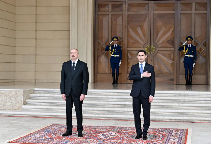 Türkmənistan Prezidentinin rəsmi qarşılanma mərasimi oldu — 5