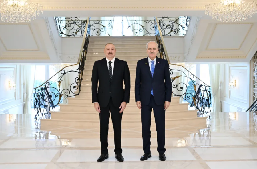 Prezident Numan Kurtulmuşu qəbul etdi — 2