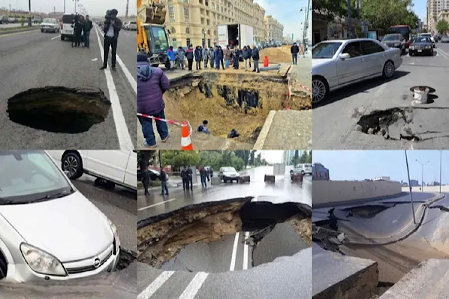 Водители, БУДЬТЕ ВНИМАТЕЛЬНЫ! — Земля трескается, вы можете провалиться  сквозь Землю — 1