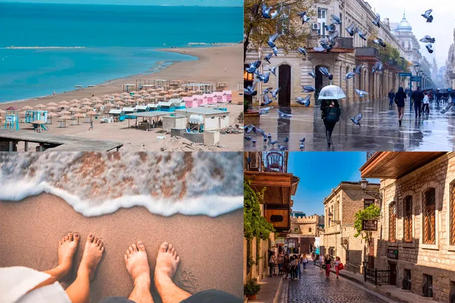 Bakıya turist əvəzinə yağış yağır - Çimərlik mövsümü başlamadan bitir — 1