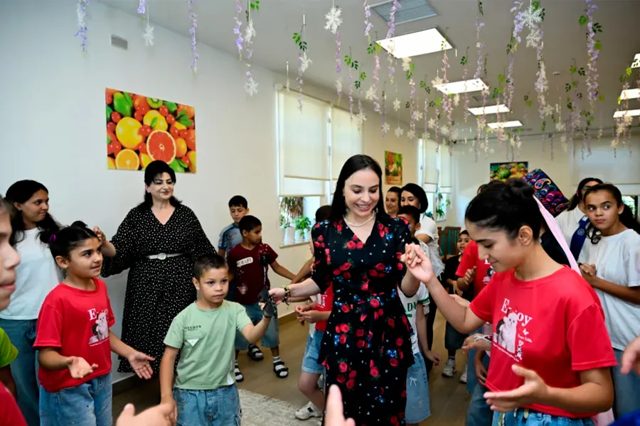 Leyla Əliyeva Şəkidə - FOTO