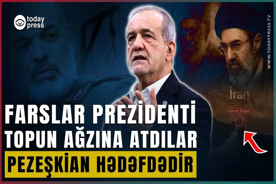 Farslar Pezeşkiana xəyanət edib topun ağzına atdılar - İranda ağılagəlməz ağıl oyunları yaşanır - VİDEO