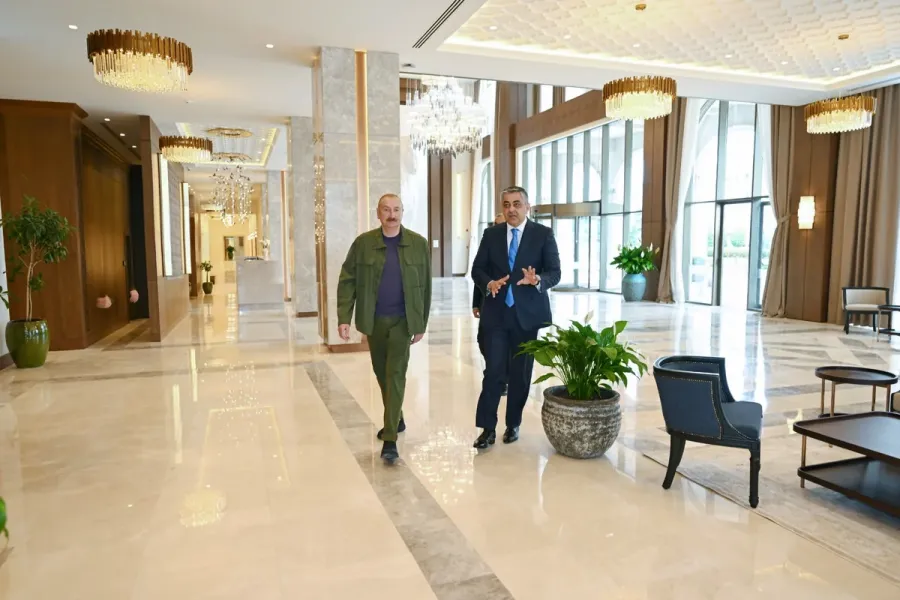 İlham Əliyev Xankəndidə yeni hotelin açılışını etdi — 3
