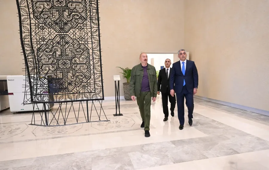 İlham Əliyev Xankəndidə yeni hotelin açılışını etdi — 5
