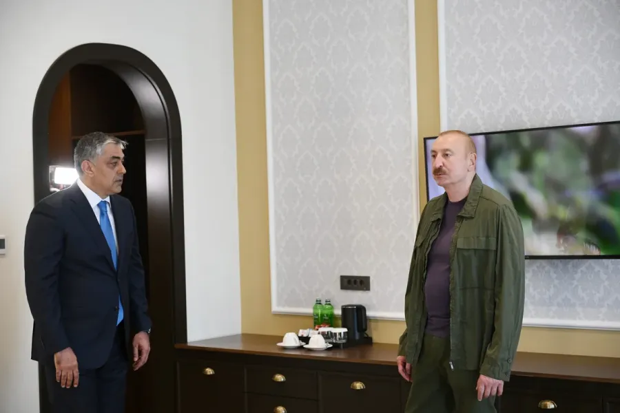 İlham Əliyev Xankəndidə yeni hotelin açılışını etdi — 9