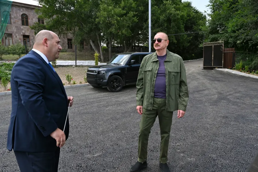 İlham Əliyev Xocavəndin Quzeyxırman kəndində oldu - YENİLƏNDİ — 2