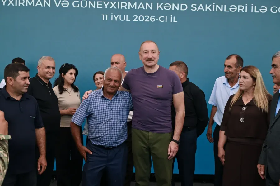 İlham Əliyev Xocavəndin Quzeyxırman kəndində oldu - YENİLƏNDİ — 16