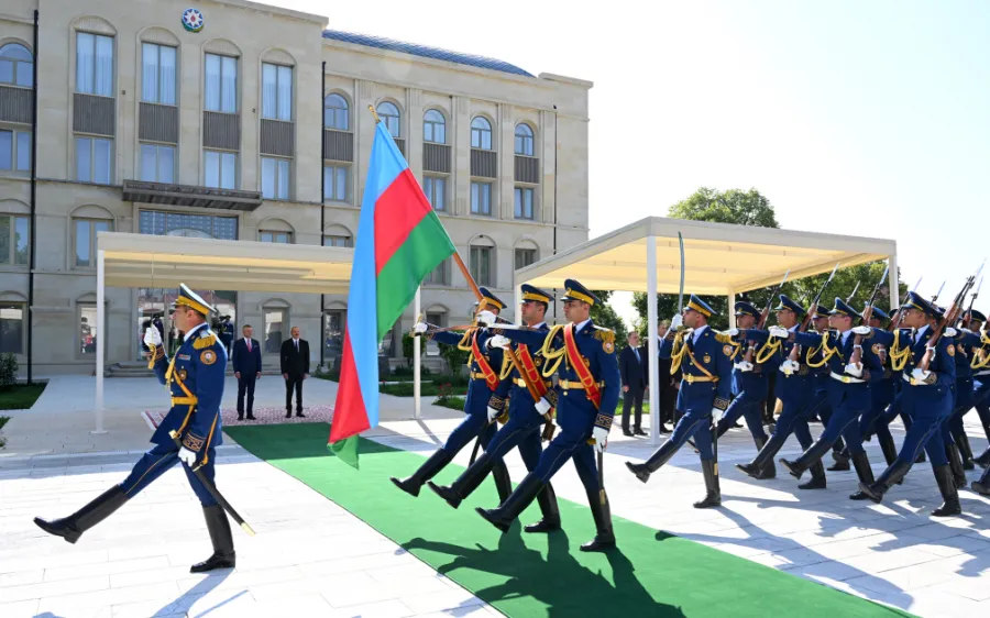 Prezident Slovakiya liderini Şuşada qarşıladı — 2