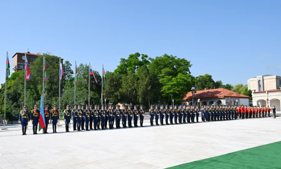 Prezident Slovakiya liderini Şuşada qarşıladı — 5