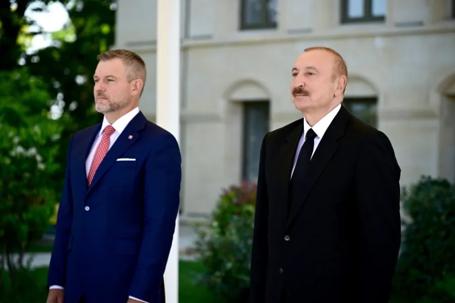 Prezident Slovakiya liderini Şuşada qarşıladı — 7