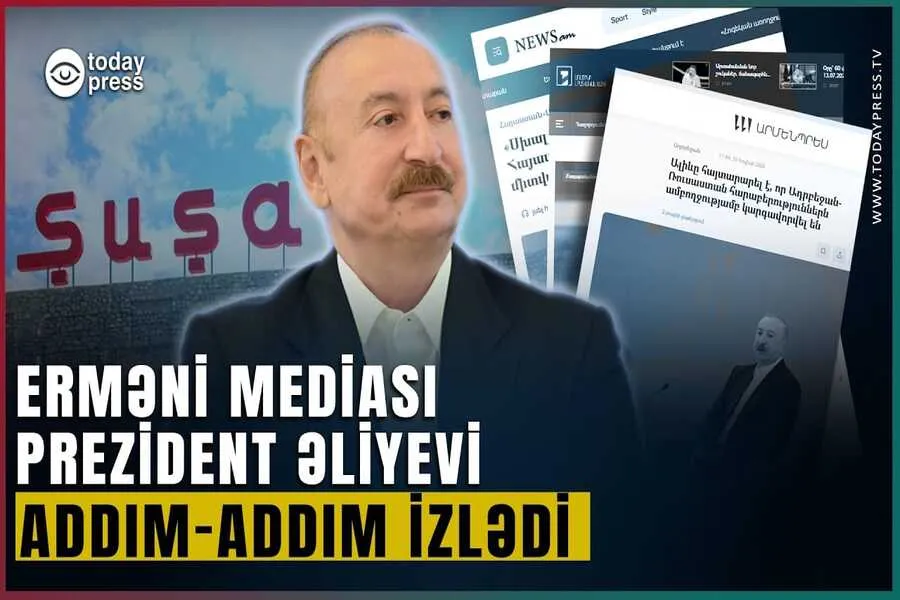 Erməni mediası Prezidentlə bərabər Qarabağı gəzir - VİDEO