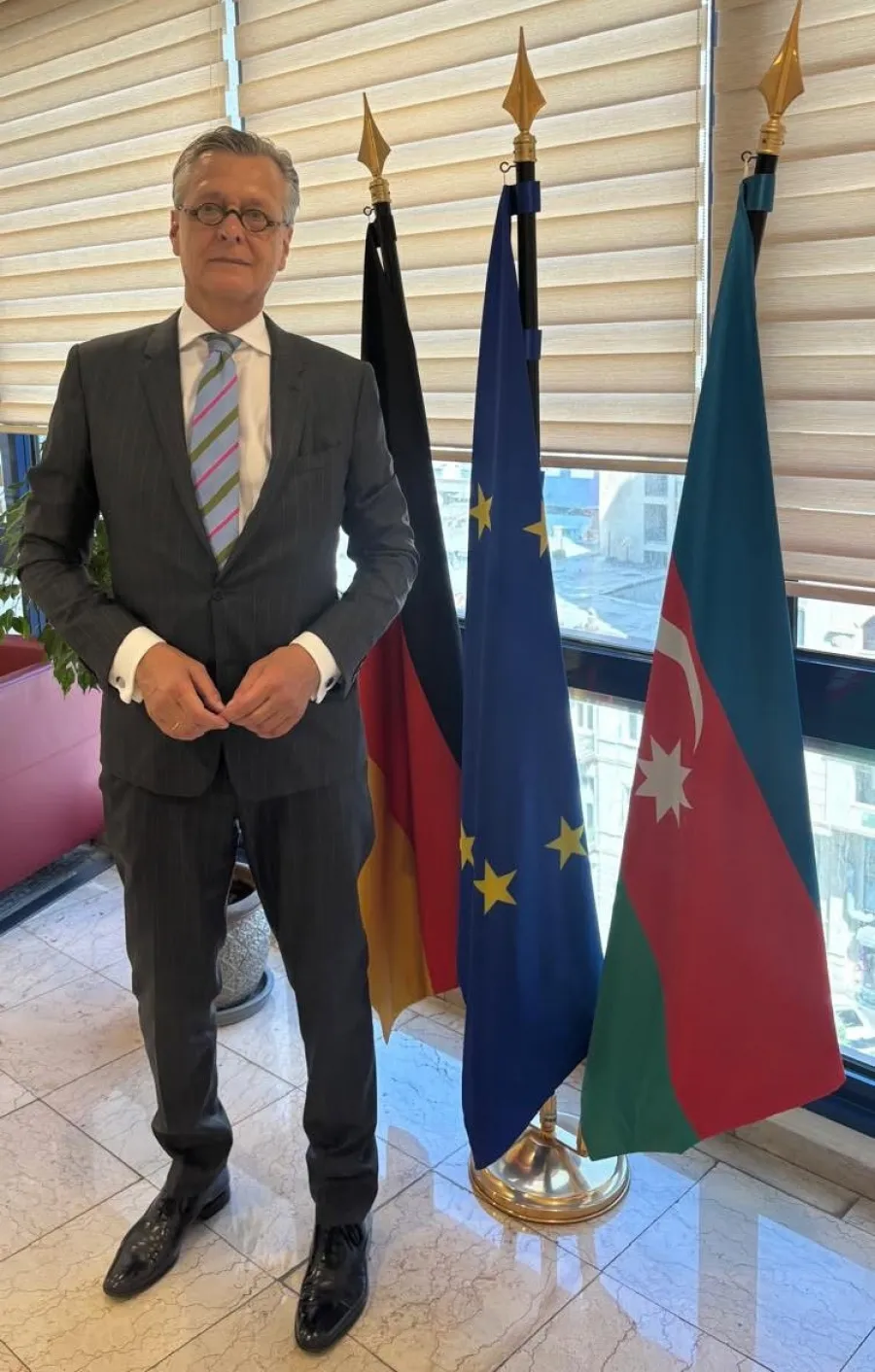 Almaniyanın yeni səfiri Bakıdadır - FOTOLAR — 1