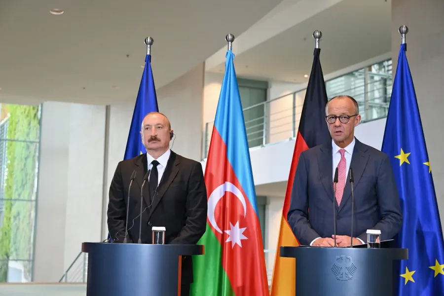 Prezident və Fridrix Merts mətbuata bəyanatlarla çıxış etdilər - YENİLƏNDİ — 5