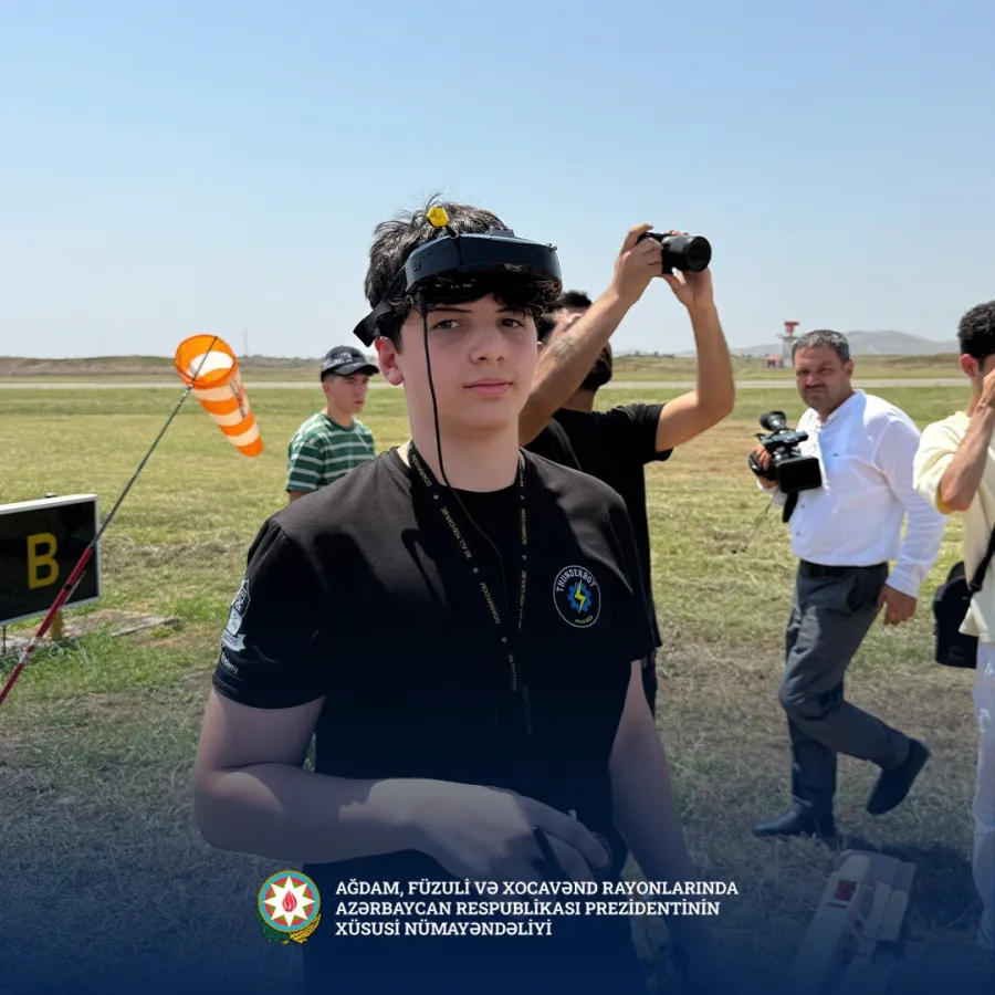 Füzulidə keçirilən aerokosmik festival böyük maraqla qarşılandı - FOTOLAR — 1