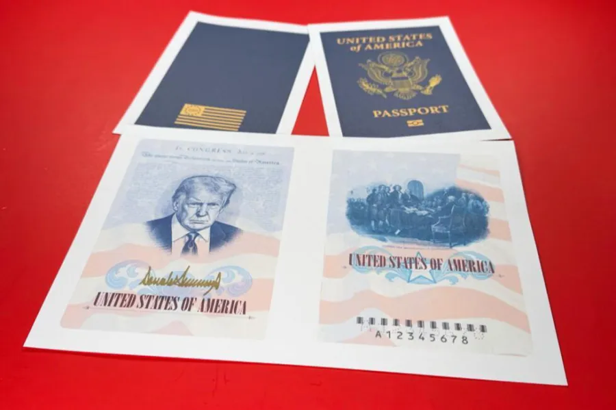 ABŞ-də Trampın şəkli olan pasport satışa çıxarılır - FOTO