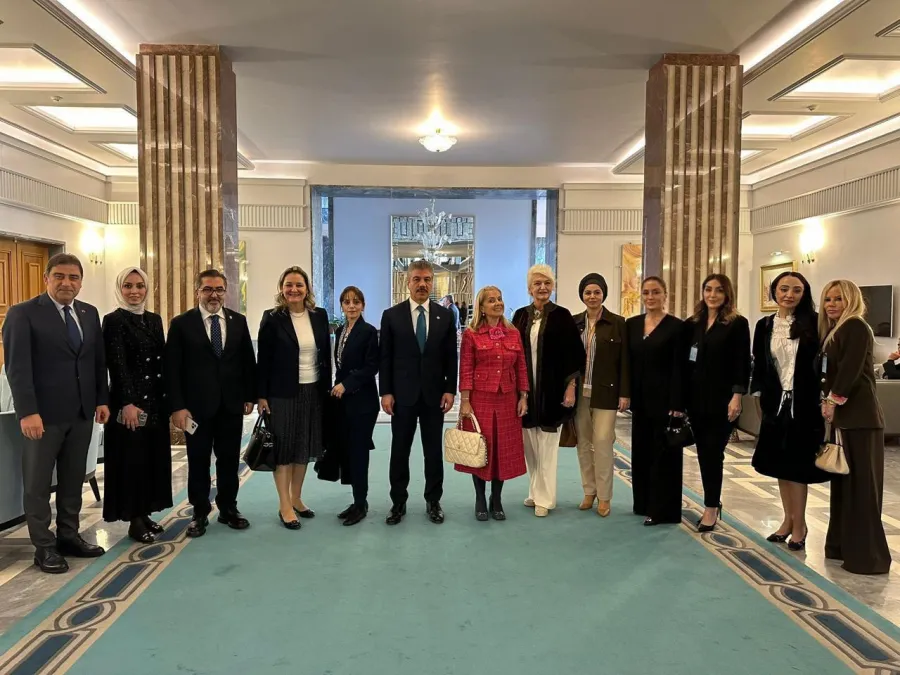 "Beynəlxalq Humanistika İnstitutu" İB və TÜDİP nümayəndələri Türkiyə prezidenti ilə görüşdü — 1