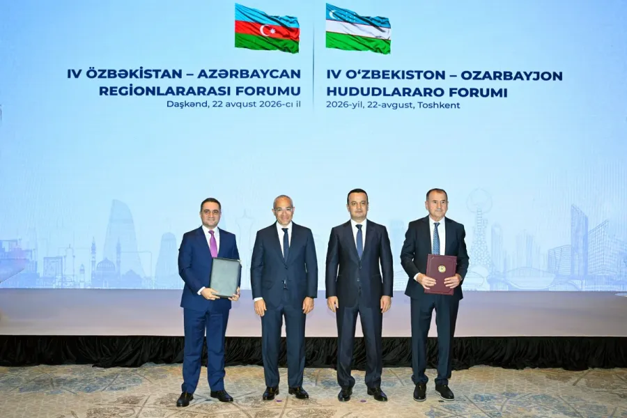 Azərbaycan və Özbəkistan prezidentlərinin iştirakı ilə bank layihəsinin açılışı oldu — 2