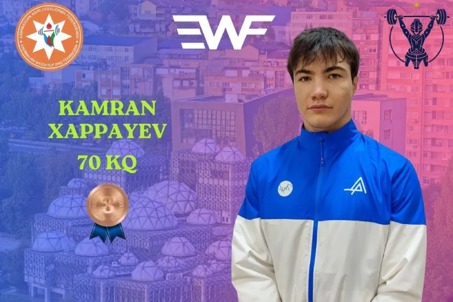 Yeniyetmə atletimiz Avropada fəxri kürsüyə yüksəldi