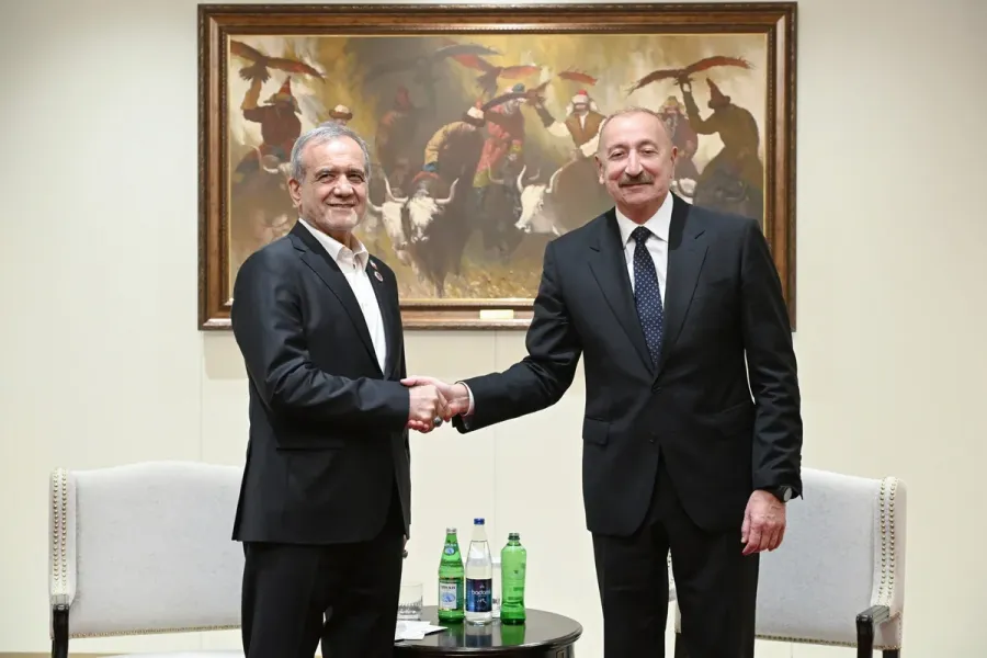 Meeting between Azerbaijani and Iranian presidents underway in Bishkek