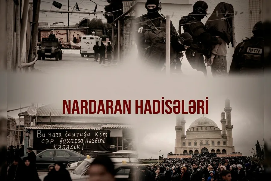 Taleh Bağırzadənin əlini öpdüyü Həmadani Nardaranda Hizbullah bayraqları ilə -  11 il əvvəl ölkədə dini inqilaba cəhd edilib?