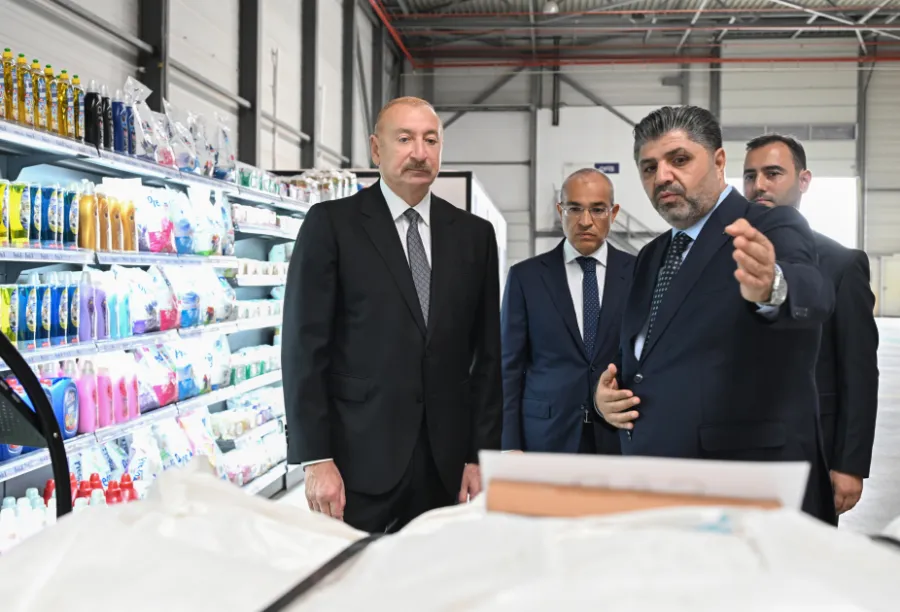 Prezident Qaradağda kağız və gigiyenik məhsulların istehsalı müəssisəsinin açılışında iştirak etdi — 3