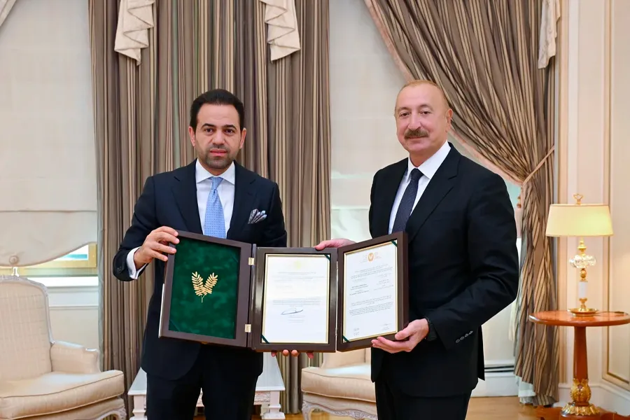 Prezidentə "Zayed İnsan Qardaşlığı Mükafatı"nın sertifikatı təqdim olundu