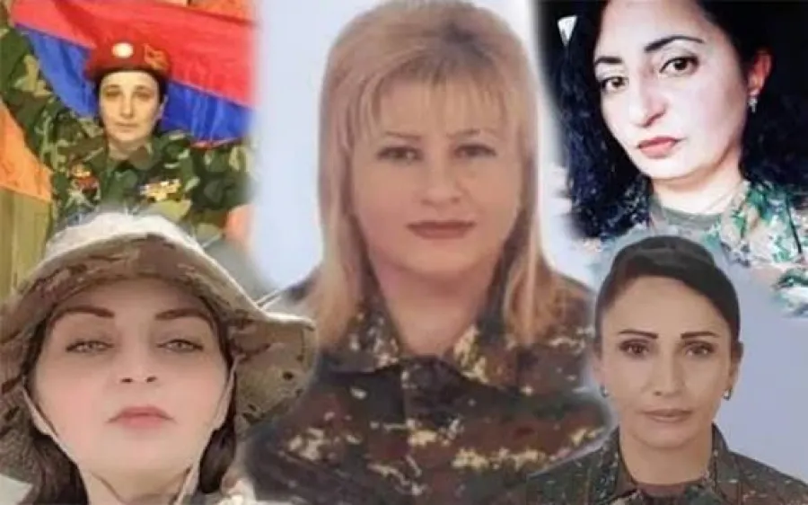 Erməni mediası əli 80 əsgərimizin qanına batan erməni qadınlarının fotosunu paylaşdı — 1