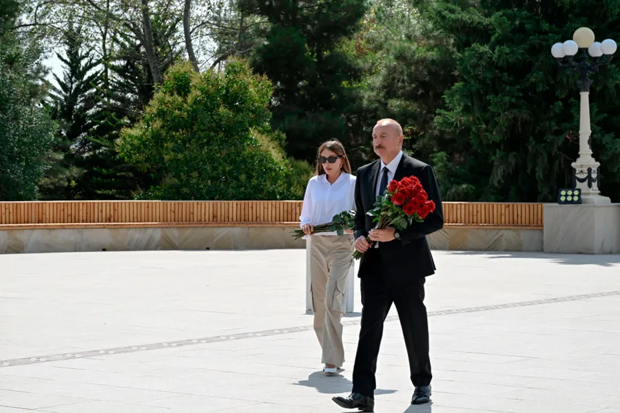 Prezident və Mehriban Əliyeva Şamaxı rayonuna səfər etdilər