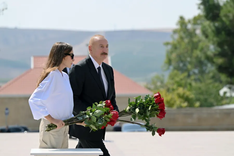 Prezident və Mehriban Əliyeva Şamaxı rayonuna səfər etdilər — 3