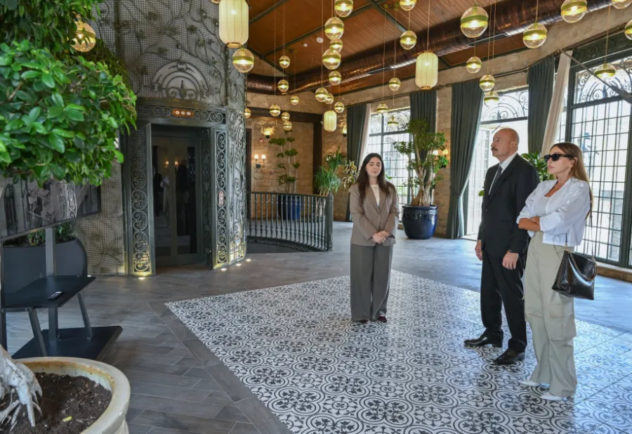 President Ilham Aliyev viewed Nasimi Gardens complex in Shamakhi