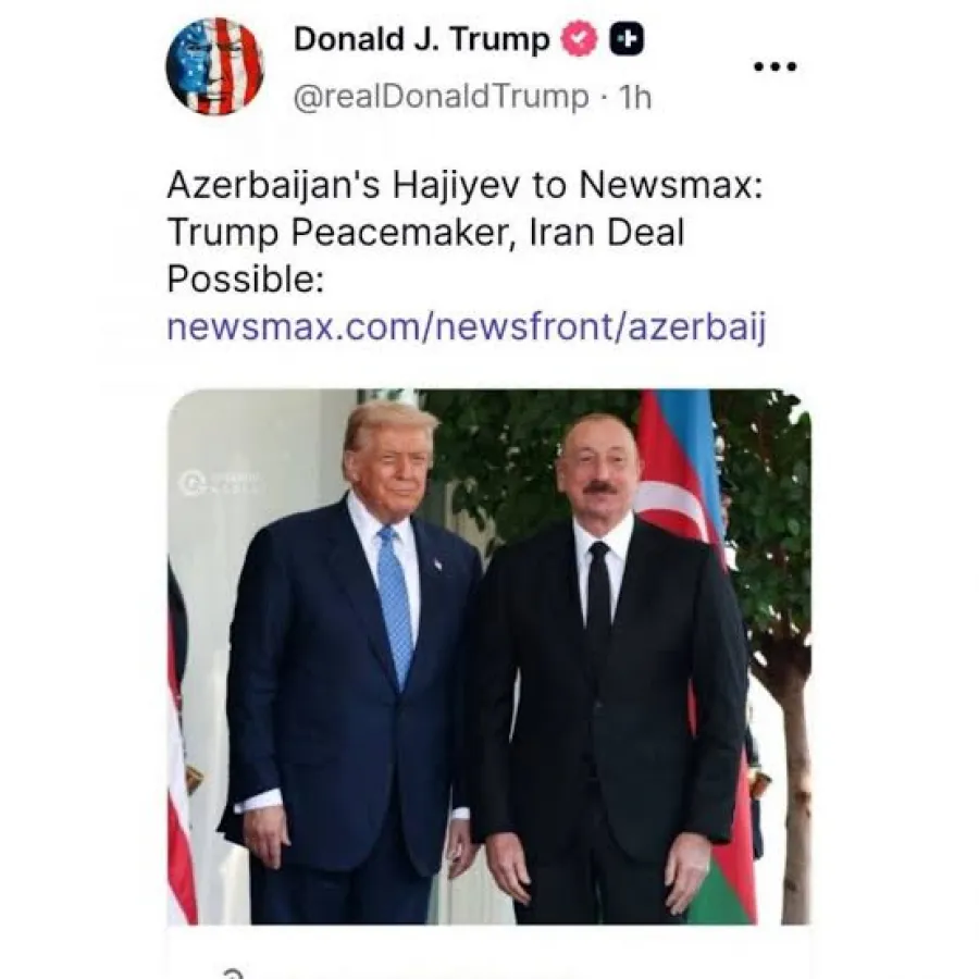 Трамп поделился интервью Хикмета Гаджиева телеканалу Newsmax