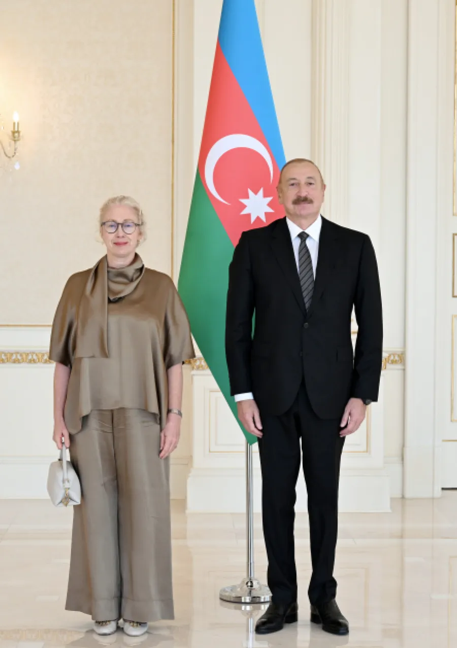 Prezident İsveçin yeni təyin olunmuş səfirini qəbul etdi — 5