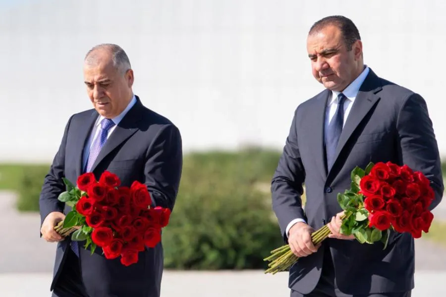 Əli Nağıyev və Orxan Sultanov Zəfər parkını ziyarət etdilər