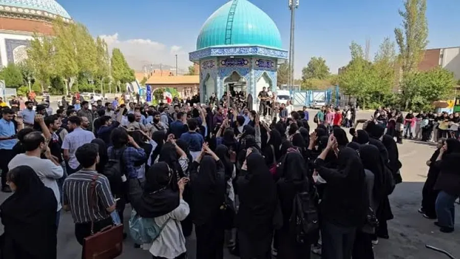 First protests begin in Iran...