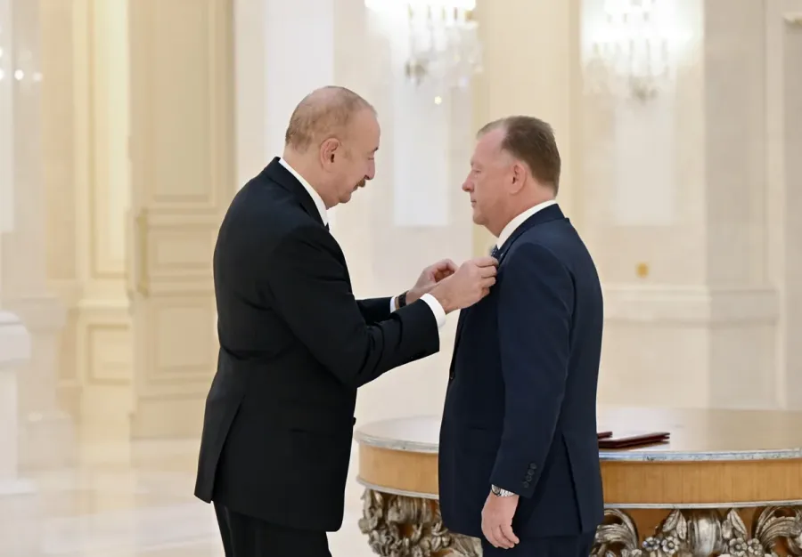 Dövlət başçısı Beynəlxalq Cüdo Federasiyasının prezidentini qəbul etdi — 3
