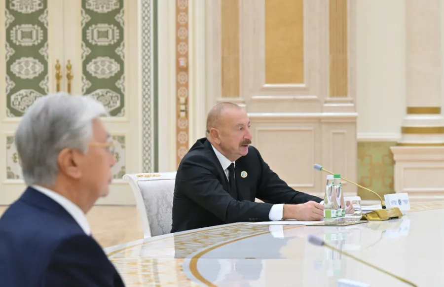 Ilham Aliyev attends event in Turkmenbashi  — 1