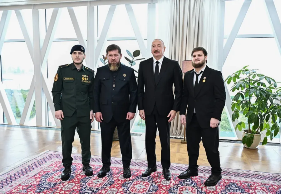 İlham Əliyev və Ramzan Kadırov birgə nahar ediblər - FOTOLAR  — 3