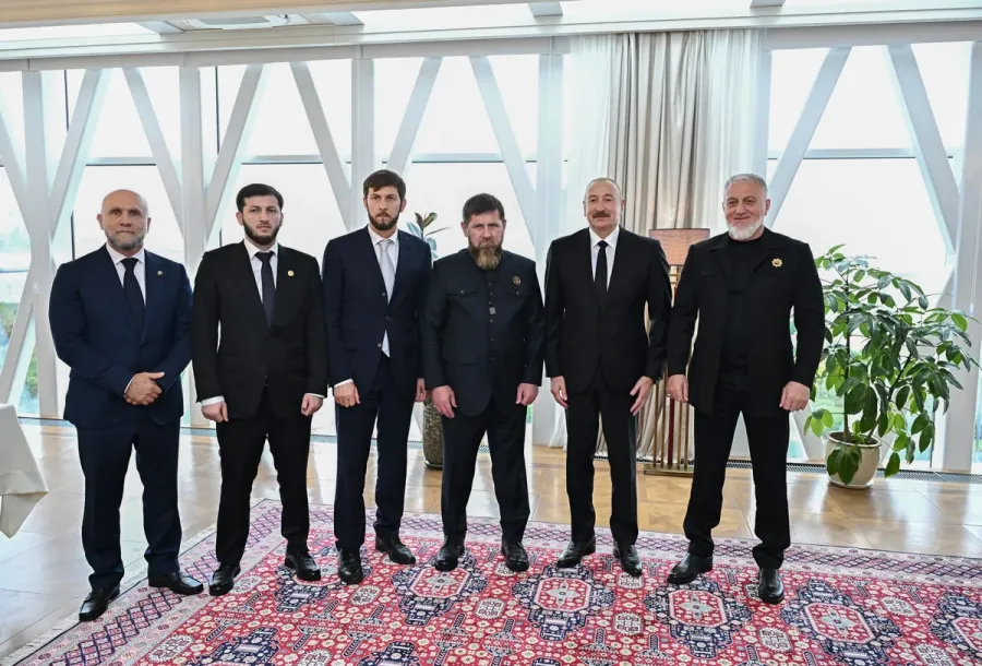 İlham Əliyev və Ramzan Kadırov birgə nahar ediblər - FOTOLAR  — 6