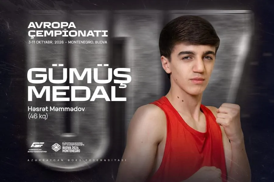 Azərbaycan boksçusu Avropa çempionatında gümüş medal qazandı
