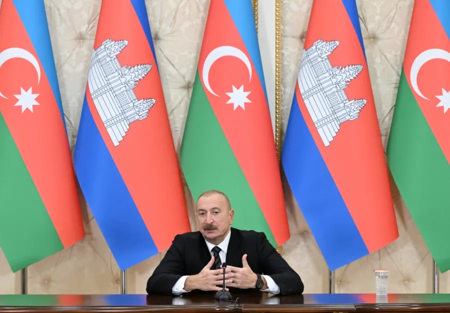 İlham Əliyev və Kambocanın Baş naziri mətbuata bəyanatlarla çıxış ediblər — 8