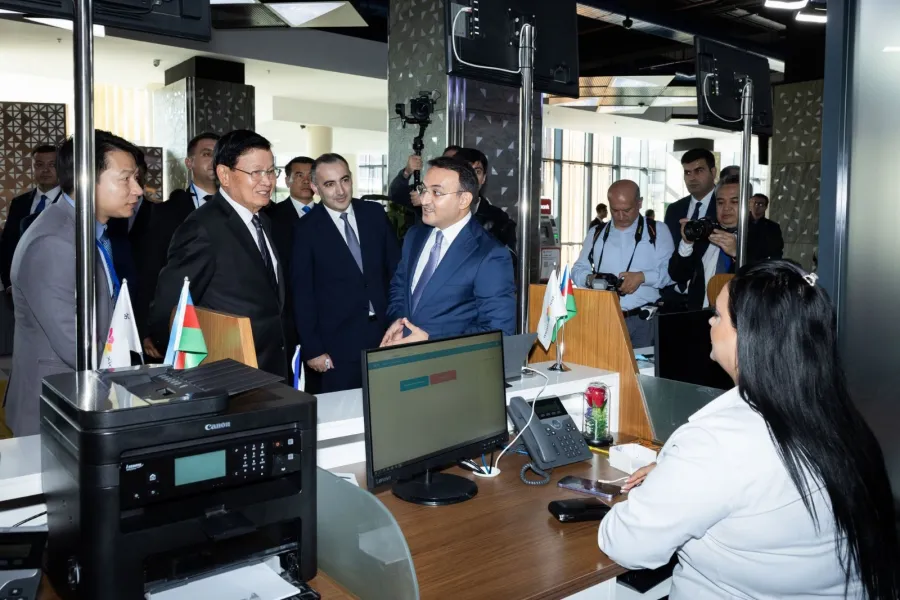 Laos Prezidenti “ASAN xidmət”də - FOTOLAR — 5