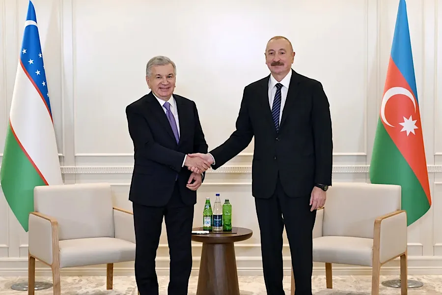 Azərbaycan Prezidenti özbəkistanlı həmkarı ilə görüşdü