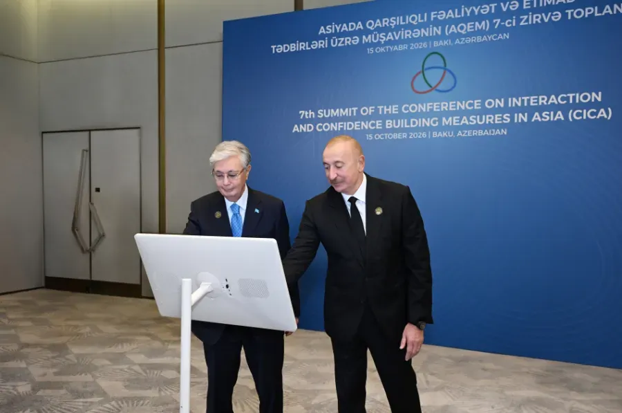 Presidents inaugurate Trans-Caspian Fibre-Optic Cable Line in Baku