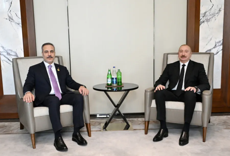 Prezident Hakan Fidanla fikir mübadiləsi aparıb