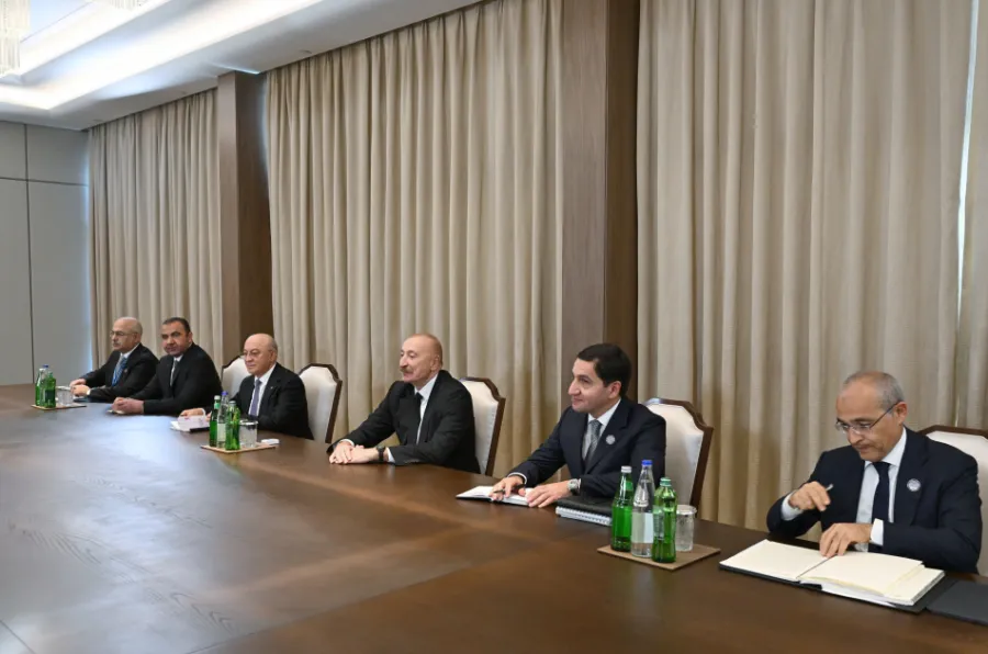 İlham Əliyev Qətərin Əmiri ilə görüşüb - FOTOLAR — 6