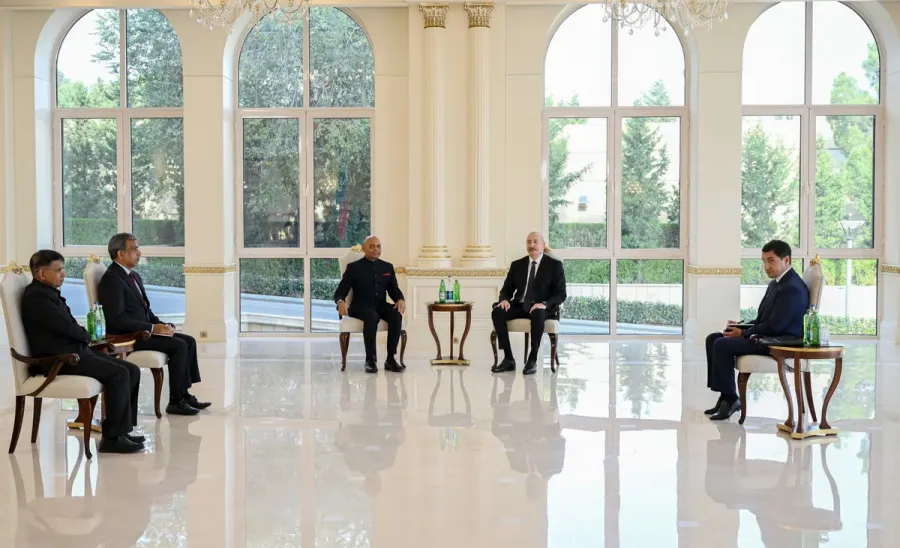 Prezident Hindistanın yeni səfirini qəbul edib - FOTOLAR — 1